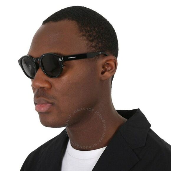 NEW Burberry BE4404 409871 Striped Green Oval Unisex Sunglasses BE4404 - Picture 4 of 11